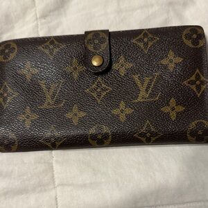 Louis Vuitton Brown and Gold Monogram Clutch/Wallet